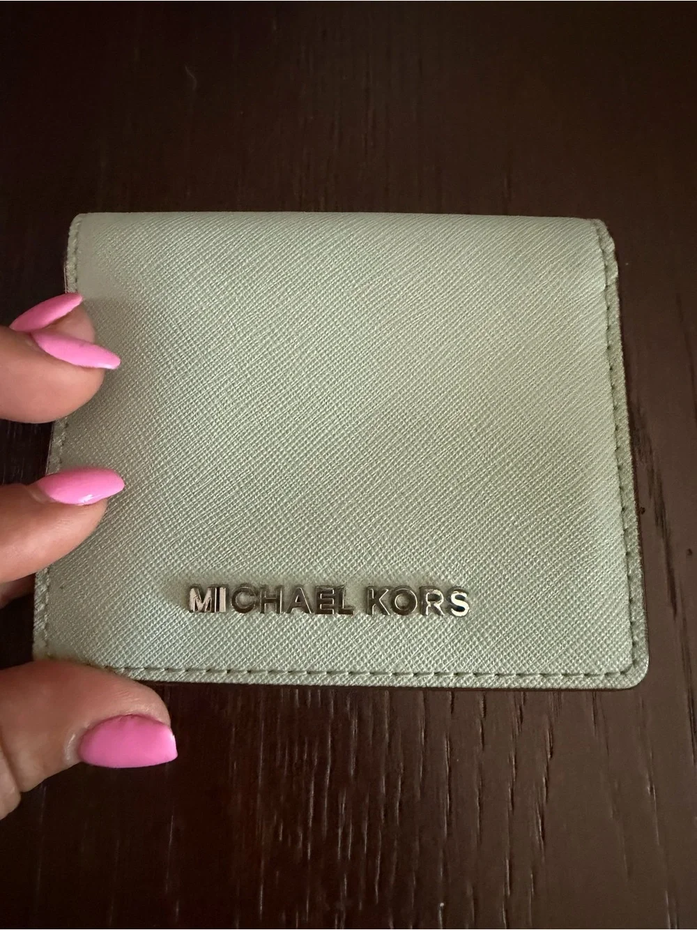 MICHAEL KORS light blue bifold women’s wallet